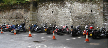 VIP parking at the Bedford Hotel in Tavistock