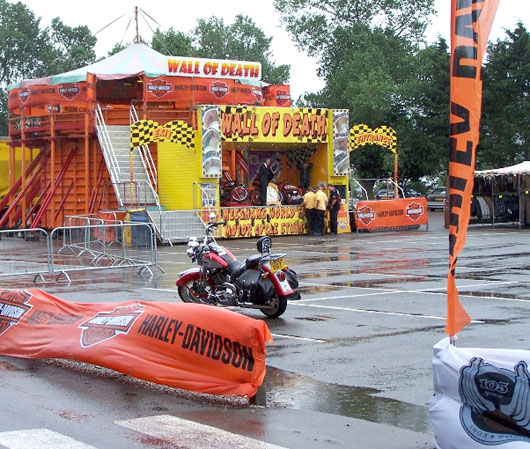 Wall of Death with Springer Softail