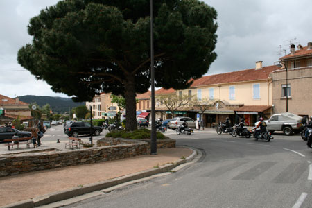 The terraced cafes of Bormas le Mimosa